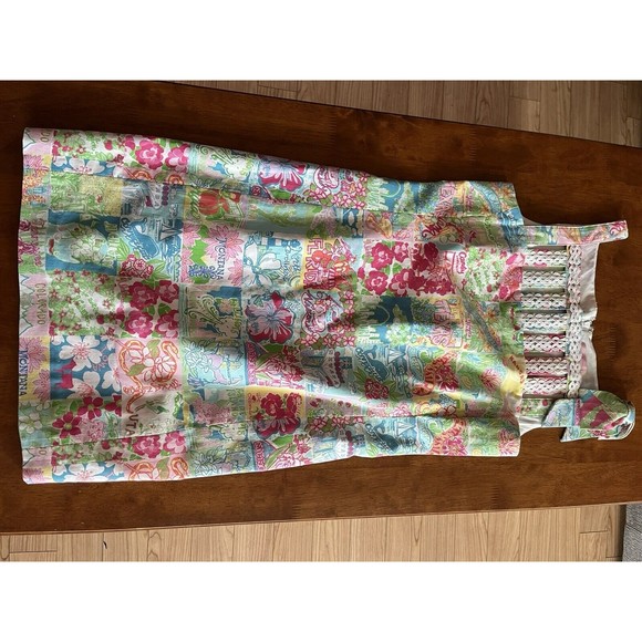Lilly Pulitzer State Of Mind Ricci Shift Dress Patchwork Women’s Size 0 - Picture 12 of 13